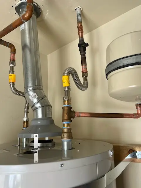 Water heater installation and plumbing repair in Stanford